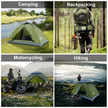 Kunkun E-commerce Backpacking Tent, 1 Person, Single-Size, Green