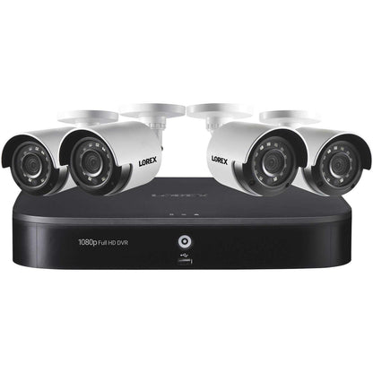 Lorex 1080p 8-Channel 1TB Wired DVR Security System With 4 Cameras