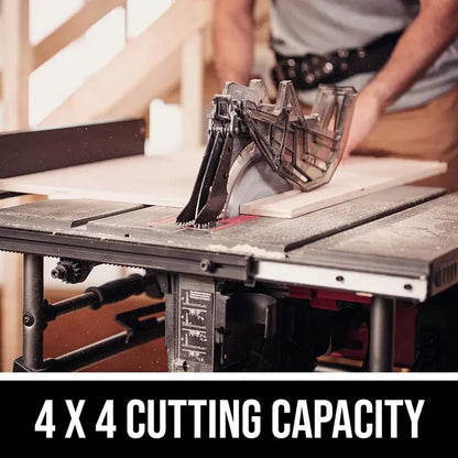 SKIL 15 Amp 10 inch Portable Table Saw With Folding Stand, Rack and Pinion Fence, 4 x 4 Cutting Capacity