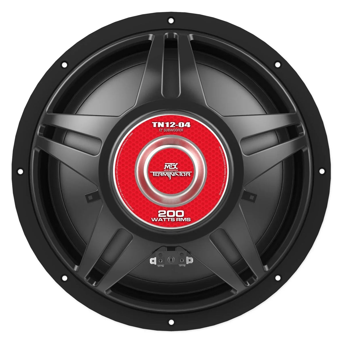 MTX Terminator TN12-04 12" 400 Watt Car Audio Subwoofer With Rockville RBS12 Vented Enclosure