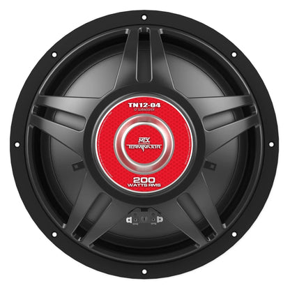 MTX Terminator TN12-04 12" 400 Watt Car Audio Subwoofer With Rockville RBS12 Vented Enclosure