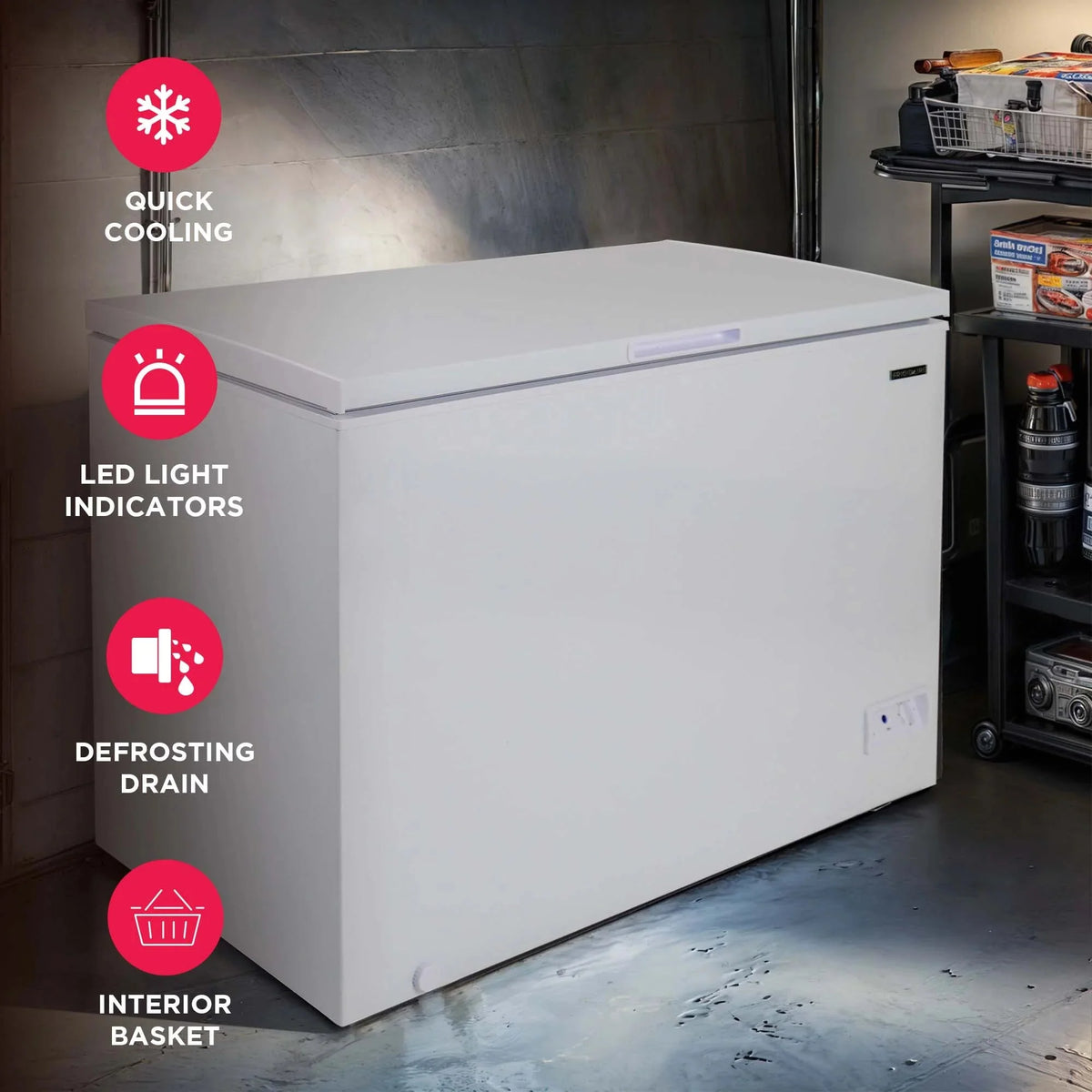 Frigidaire Chest Freezer 10.3 Cu. Ft., White - EFRF1005