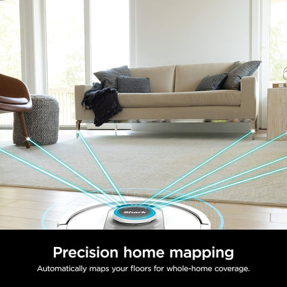 Shark AI Ultra Robot Vacuum With Matrix Clean, 60-Day Bagless Self-Empty Base, Black/Silver - AV2511AE/AV251WA (Renewed)