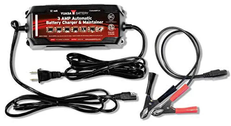 Yuasa 12V 3-Amp Battery Charger - YUA3AMPCH