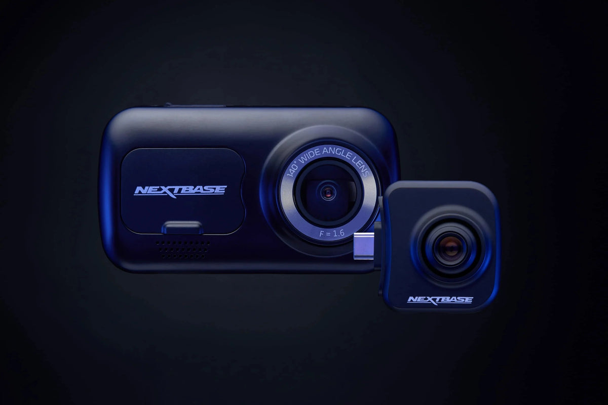 Nextbase Compact Dual Dash Cam Front And Rear 2.5in HD IPS Screen, 1080p Full HD, Black - 222X
