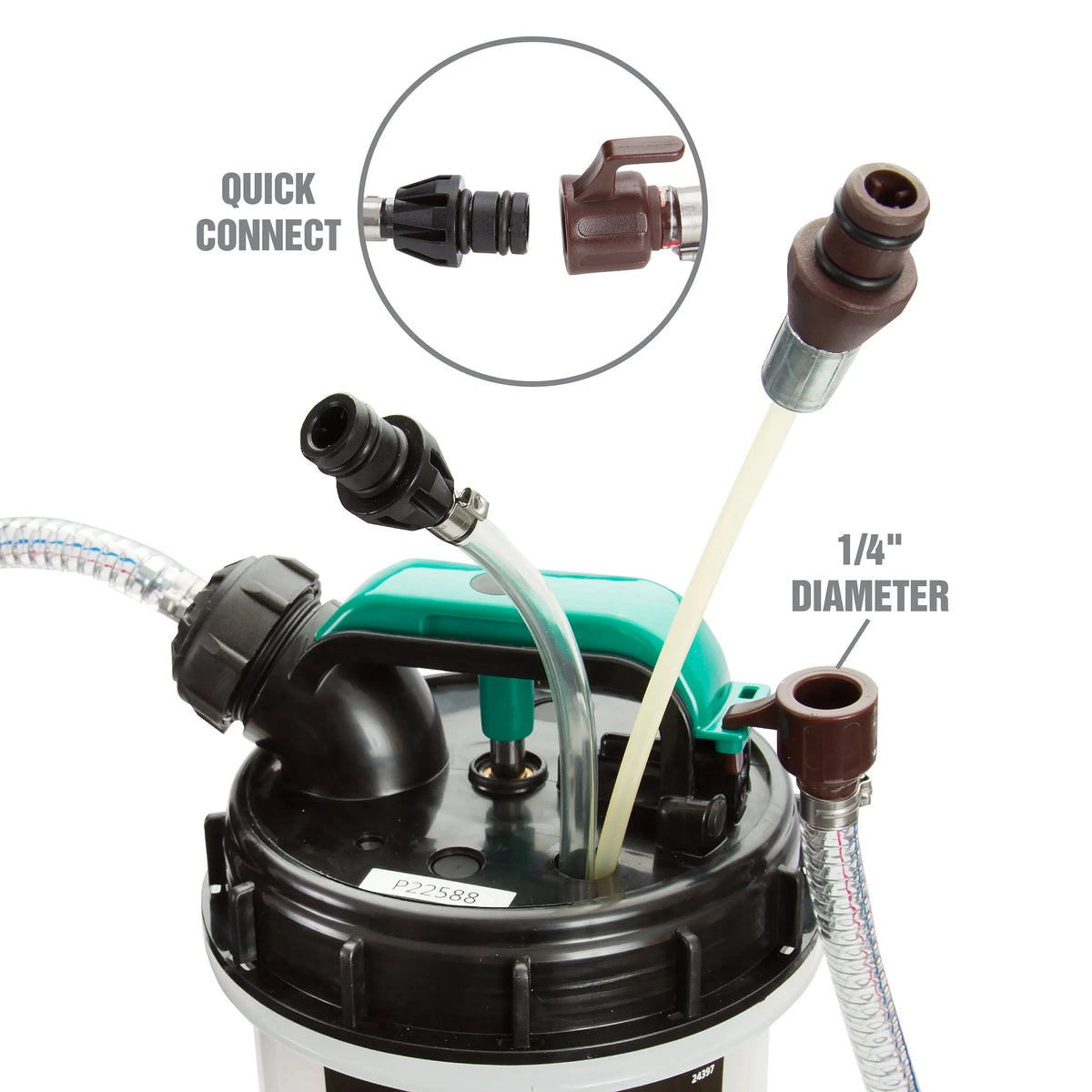 OEMTOOLS Pneumatic/Manual Fluid Extractor 1.5 Gallon (6L) - 24937