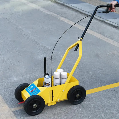 Yellow Striping Line Marking Machine, Adjustable 2 to 4 Inches