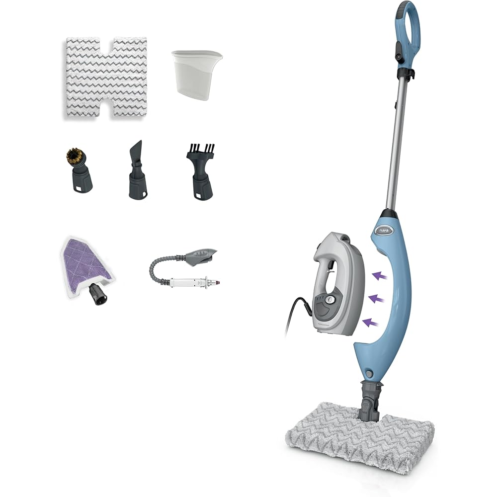 Shark Lift-Away 5-in-1 Detachable Handheld Steam Mop - Blueberry