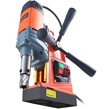 VEVOR Magnetic Drill Press, 1300W, 11-Piece Drill Bit Set
