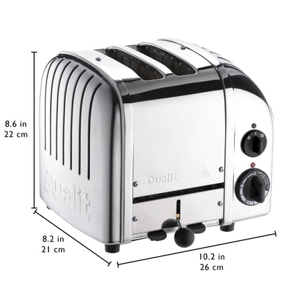 Dualit Classic NewGen 2-Slice Toaster, Stainless Steel