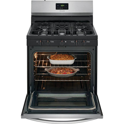 Frigidaire 30 in 5 Burner Freestanding Gas Range In Stainless Steel - FCRG3052AS